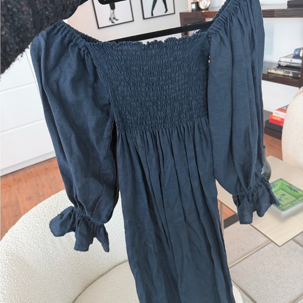 Sleeper Midnight Blue Long Sleeve Dress